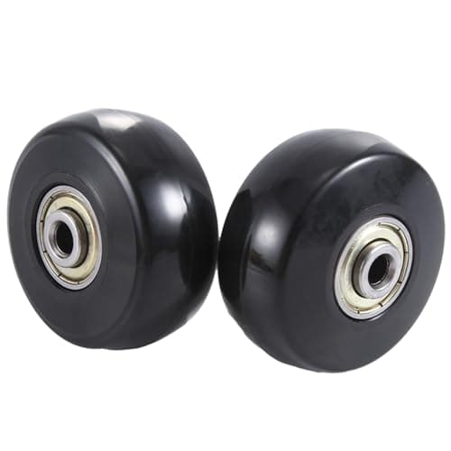 LIVASH 50X24mm Set of 2 Luggage Suitcase Replacement Parts Wheels,PU Swivel Caster Wheels Carbon Steel Bearings Repair Kits — view 6