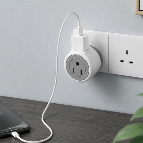 US to UK Plug Adapter, 2 in 1 USA to UK Travel Adaptor with 13A Fuse — view 5