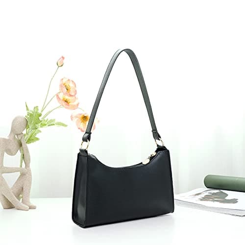 VaiKanhai Tactical Dog Harness with Pockets Women Faux Leather Plain Armpit Bag Mobile Phone Bag Shoulder Bag Bags Perfume, black, One Size — view 3