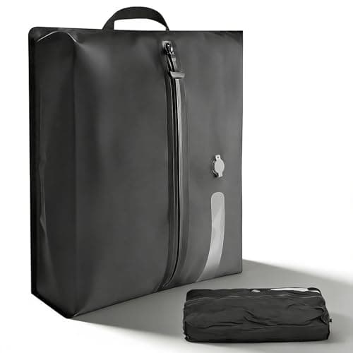 Vacuum Bags for Travel, IP67 Reusable Vacuum Compression Bags Lightweight Storage Bag Space Saver Suitcase Backpack Organizer for Clothes Bedding Luggage (17L)
