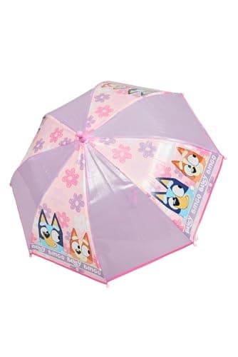Bluey Kids Umbrella Girls – Lightweight Children’s Stick Umbrella and Bingo Design – Pink Handle and Easy Open Kids Rain Umbrella — view 3
