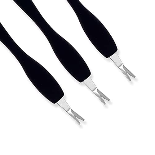 IVON 3 Pack Cuticle Trimmer Pusher Remover, Rubber Tip Gentle on Nail Bed — view 2