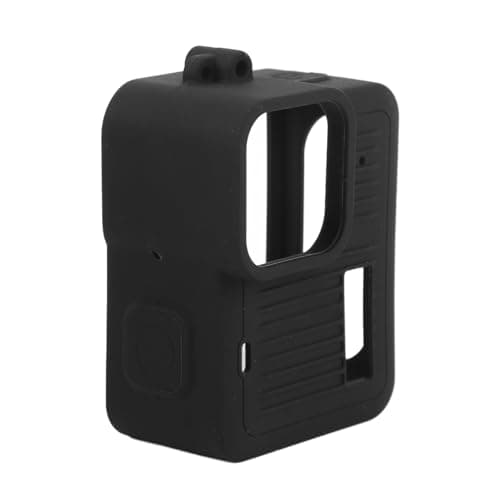 Cocoarm Silicone Protective Case for 4K Action Camera, Scratch and Impact Resistant Action Camera Cover with Battery Side Cover Lens and Lanyard for Travel Cycling Recording — view 4
