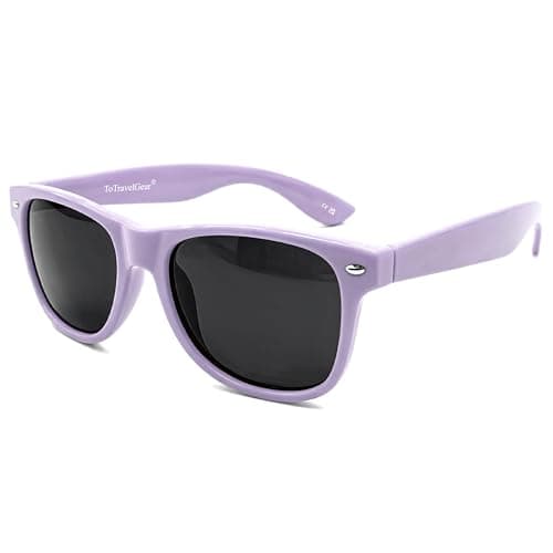 toTravelGear Polarized Sunglasses for Women Men Trendy Rectangle Sun Glasses for Driving Travelling Hiking UV Protection(Lavender)