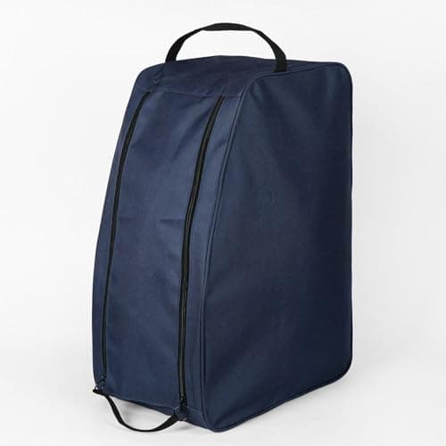 Ski Boot Bag with Stable Handle and Zipper,Navy Blue — view 4