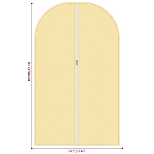 Vinsani 1pc Dustproof Garment Bags Hanging Clothes Covers Breathable, Cream — view 5