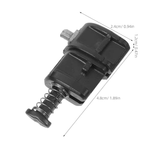 HYTROVE 2pcs Adjustable Metal Luggage Handle Replacement with Locking Clips Telescopic Pole Repair Parts for Suitcase Extender Black for Multiple Suitcase Models — view 2