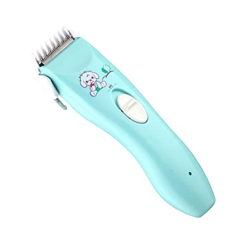 NOLITOY Rechargeable Electric Hair Clipper Sky-Blue with Safety Head Thin Tooth USB Charging Low Noise Portable Grooming Trimmer for Home and Whole Body Use
