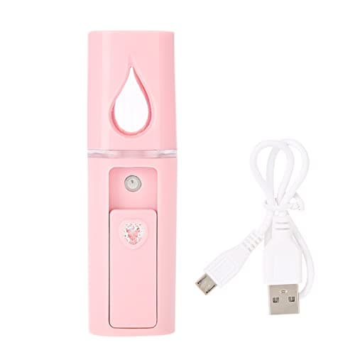 Compact Nano Facial with Cool Mist Spray Function - Handy Hydration Atomization Sprayer for Face - 20ml Travel-Size Blue/Red Indicator
