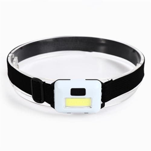 LED Headlamp Camping Adjustable Head Light Adults Battery Operated Flashlight Travel Lamp Lighting Equipment 350LM, White — view 3