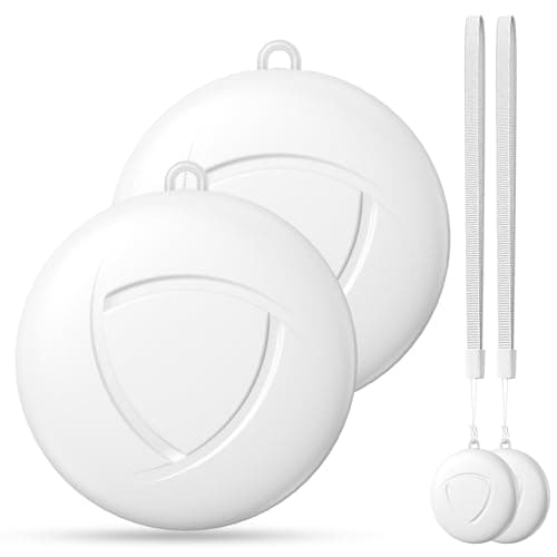 Smart Tracker Tag Item Finders - 2 Pack Smart Tag Bluetooth Key Finder Compatible with Apple Find My (IOS Only), Trackers Devices for Wallets, Bike,Suitcases, Luggages, Bags, Tracking Device, White
