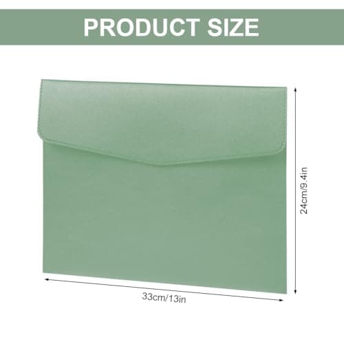 OFFCUP Leather Envelope Documents, 2pcs A4 File Folder, PU Document Bag — view 2