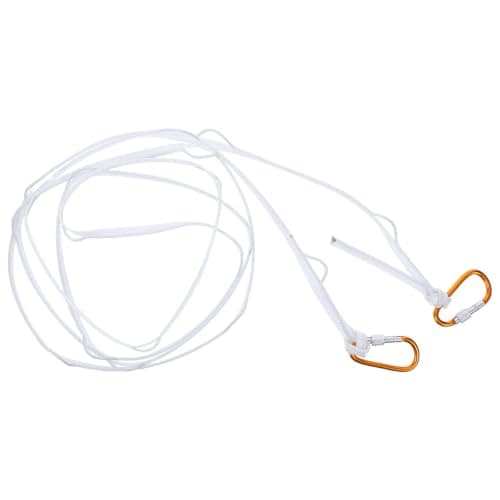 Portable Travel Clothesline with Gold Hooks, Windproof Rope