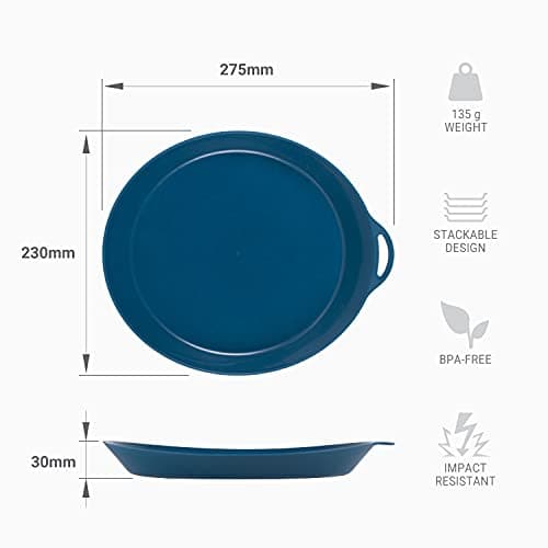 Lifeventure Ellipse Reusable 4-Piece Camping Tableware & Cutlery Set — view 5