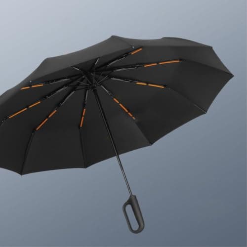 Gyios umbrella Compact Portable Foldable For Adults Wind Resistant Men Women On Travel Rainy Days-red-iron — view 4