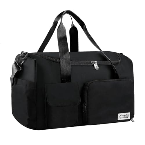 Lychico Large Sports Duffle Bag with Shoe Compartment, Waterproof Gym Bag for Men & Women, Multi-Compartment Holdall for Travel, Work, Overnight