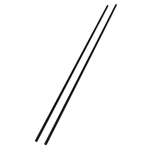 EsportsMJJ 2pcs 5mm Diameter x 500mm Carbon Fiber Rods For RC Airplane Matte Pole