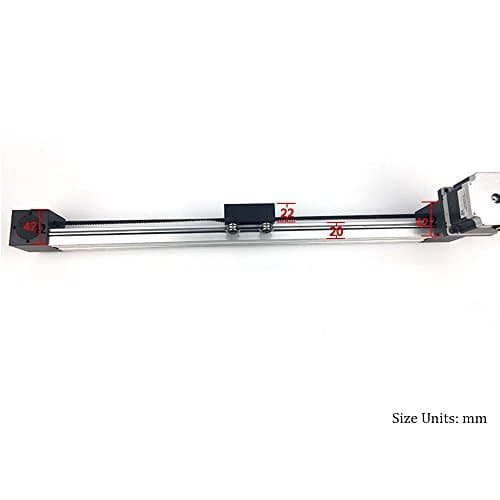 TEN-HIGH 400mm 15.75inch Travel Length, linear guide slide module Leather belt 3M with 17 Nema 42 stepper motor, XP series Leather belt 3M Linear module sliding table Motion system. — view 4