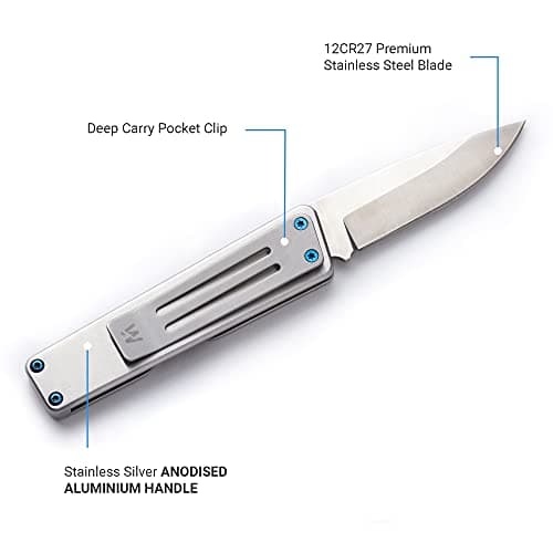 WHITBY Pocket Knife, 2.5" Mint Stainless Steel Folding Knives Stainless — view 5