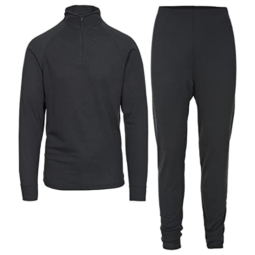 Trespass Unite360 Black Thermal Women Men Ski Base Layer Warm Top Tights Set