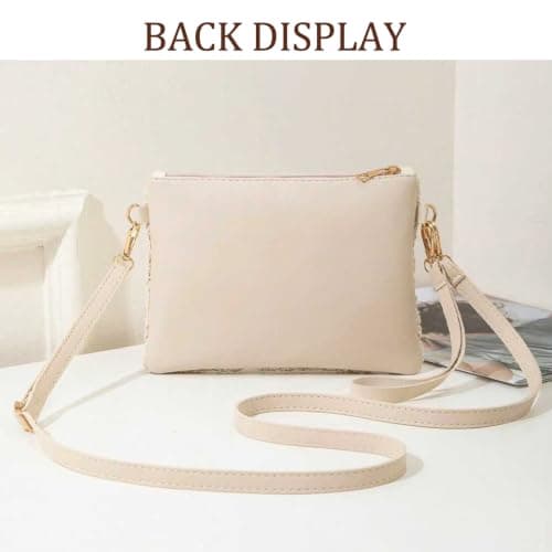 WSXQAZ Woven Crossbody Bag for Women Bohemian Shoulder Bag Crochet Handbags — view 5