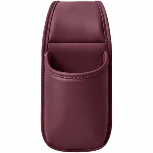 Car Cup Holder, Scratch Resistant PU Leather Car Door Cup Holder (Burgundy)