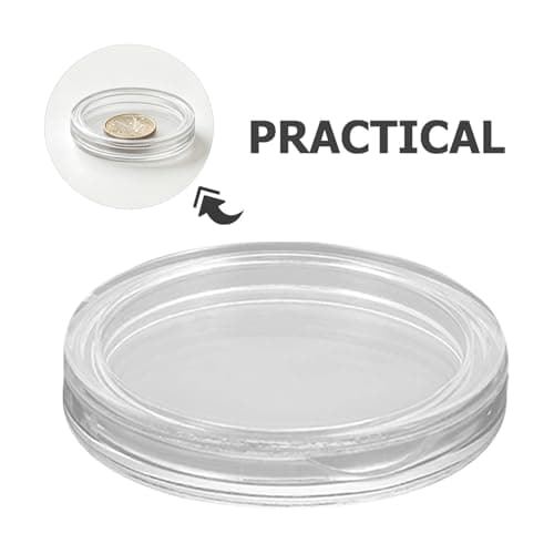 SEWACC 200pcs Acrylic Coin Storage Case for 25mm Coins and Medals — view 3