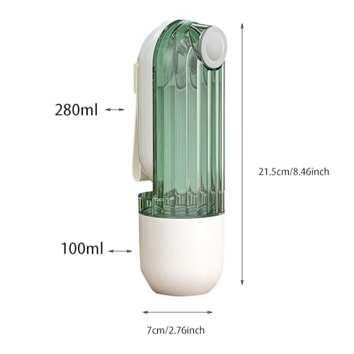Jipersuo Portable Pet Travel Cup Compartment Water and Food Container for Dogs Cats Outdoor Hiking Walking Camping Durable ABS Design 34 — view 4