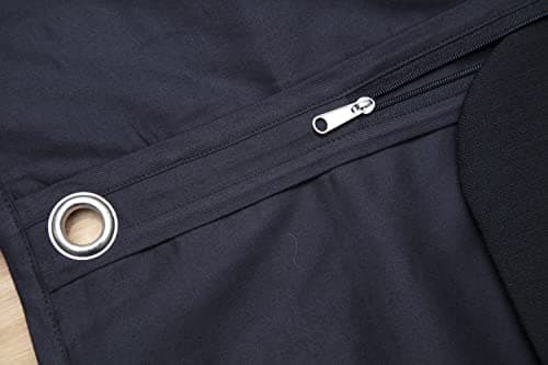 Hoesh 44" Black Finest Luxury Cotton Twill Breathable Men Suit Carrier Cover Protection Travel Garment Bag (Pack of 3) — view 3