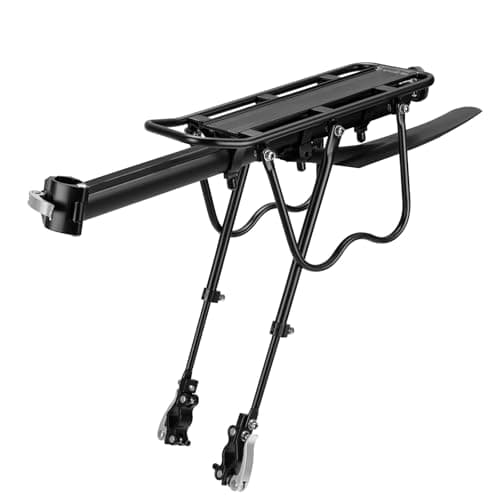 ROCKBROS Rear Bike Rack with Mudguard, Full Quick Release Pannier Rack