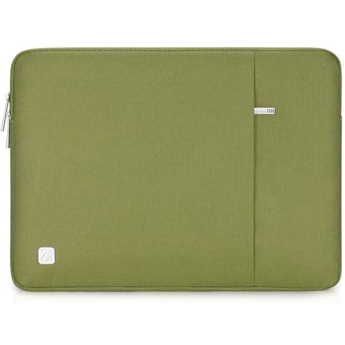 NIDOO 13 Inch Laptop Sleeve Case Protective Carrying Bag Cover for 13" MacBook Air M4 / iPad Pro M5 / Surface Pro 10/13.3" ThinkPad X13 / ThinkBook 13x / Dell Pro 13 Premium/XPS 13 (Plus), Green