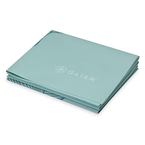 Gaiam Yoga Mat - Folding Travel Fitness & Exercise Mat - Foldable Yoga Mat for All Types of Yoga, Pilates & Floor Workouts (68"L x 24"W x 2mm Thick) — view 3