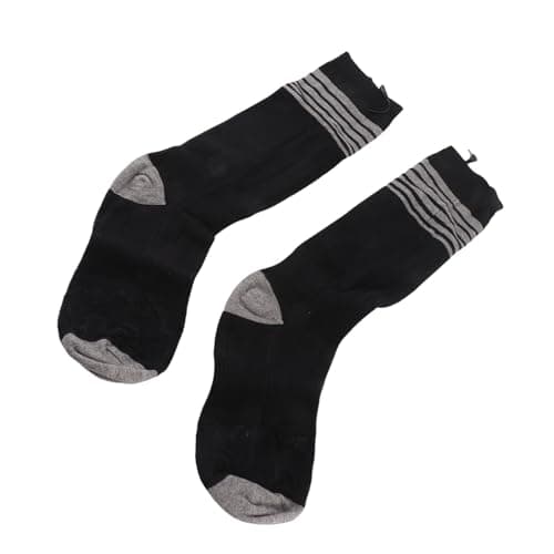 Headerbs Electric Heated Socks, Adjustable Bottom Heating Foot Warmers for Outdoor Travel Knitted Cotton Washable Battery Operated Thermal Socks 17.7in 2 Pack — view 2