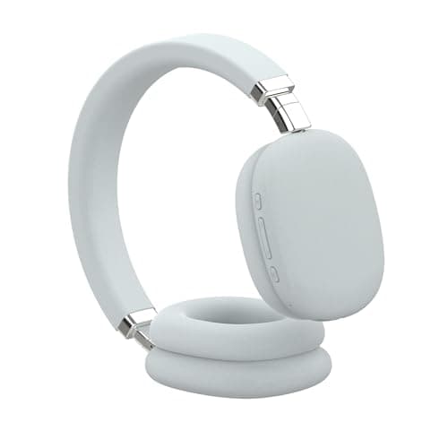 groov e Fusion Wireless Headphones - Active Noise Cancelling Headphones with 32Hrs of Audio Playback - Bluetooth & 3.5mm Audio Jack - White — view 2