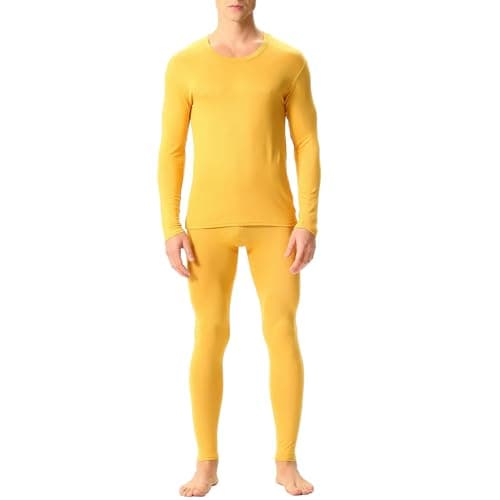OBiQuzz Thermal Underwear Men's Set Functional Underwear Long Thermal Underwear Soft Functional Underwear Thermal Underwear Thermal Underwear Thermal Underwear Breathable Ski Underwear Thermal — view 2