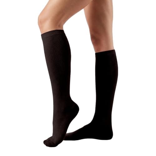 Compression Socks for Women Men Flying Flight Socks Compression Stockings Running Performance Compression Socks For Outdoor Running Cycling Fitness And Sports Support Calf Sleeves (Coffee, S)