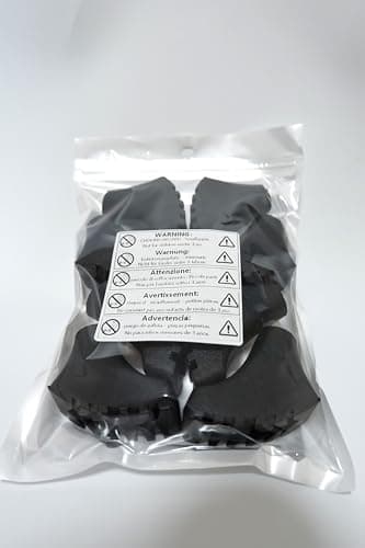 Yrlehoo 8 Pack Rubber Pads Replacement Feet for Trekking Poles Rubber Ferrule Ends, Hiking and Walking Sticks, Nordic walking poles, black — view 2