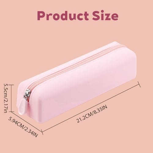 PIGIAOKA 2pcs Silicone Makeup Brush Holder Travel Cosmetic Brush Bag with Zipper, Waterproof and Portable, Cute Makeup Brush Case for Women Girls — view 2