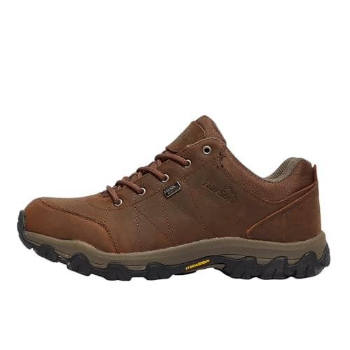 Peter Storm Women’s Lindale Waterproof Walking Shoes with High Traction Rubber Sole for All Seasons, Durable Leather Upper (Brown, UK Footwear Size System, Adult, Women, Numeric, Medium, 6)