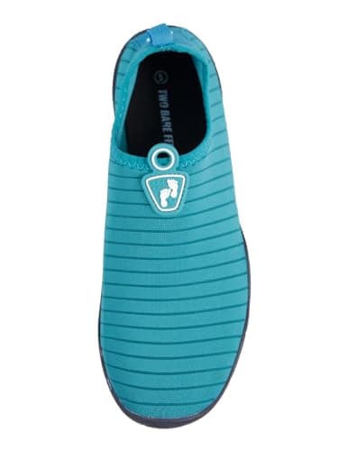 Two Bare Feet Slip-On Aqua Shoes – Unisex Water Shoes for Swimming, Beach, Surf, Pool & Travel – Quick Dry Barefoot Design with Non-Slip Sole (Teal, UK 6) — view 5