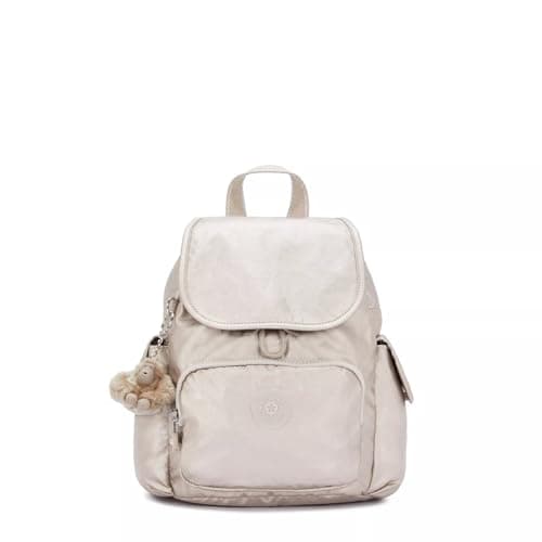 Kipling CITY PACK MINI Small backpack, Metallic Glow (Silver)
