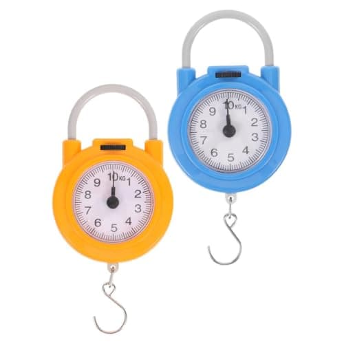 2pcs Mini Luggage Weighing Scale with Hook 10kg Compact Travel