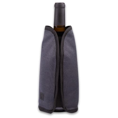 Wine Cooler Sleeve by Oak & Ember – Insulated Portable Bottle Chiller – Fits Wine & Champagne Bottles, Keeps Drinks Cold for Picnics, BBQs & Outdoor Entertaining (Charcoal Grey)