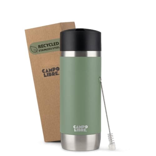 Campo Libre® Anto Travel Mug 350ml – Premium Insulated Coffee Cup to Go with One-Touch Leakproof Lid, Double-Wall Stainless Steel Coffee Mug, Keeps Drinks Hot for 6h