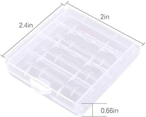 GTIWUNG (Pack of 6) 4 AA Battery Holder, Battery Storage Box, Battery Holder Case Box with Wire, Black Plastic Batteries Case with Pin, 4 X 1.5V 6V AA Battery Holder with Leads(4 Solts) — view 6