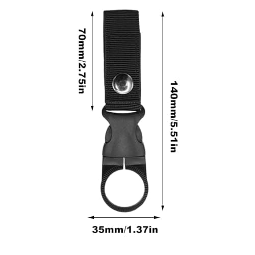 Nylon Backpack Belt Clip for Water Bottle - Lightweight Portable Outdoor — view 5