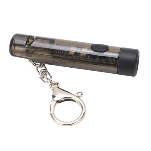 USB C Keychain Flashlight Rechargeable Multifunction Mini Portable Light Emergency Outdoor Torch with Whistle Large Capacity Battery Compact and Lightweight for Camping Hiking — view 4