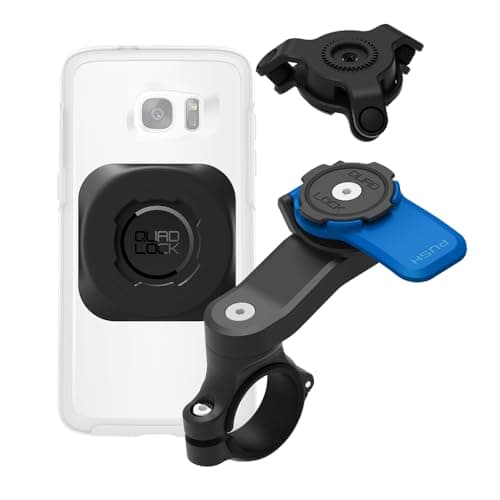 Quad Lock Motorcycle Handlebar Phone Mount Kit with Vibration Dampener and MAG Universal Adaptor