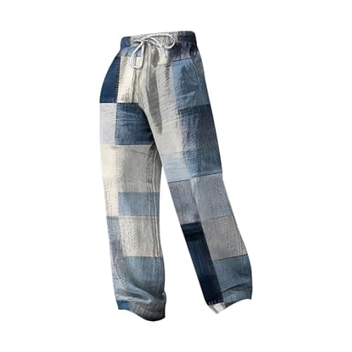Mens Casual Cotton Trouser, Soft Cotton Blend, Straight Leg Cut, Pull on Waist, Adjustable Drawstring, Side Pockets, City Break, Travel Day, Garden Party, Coffee Run, Casual Friday Look — view 3