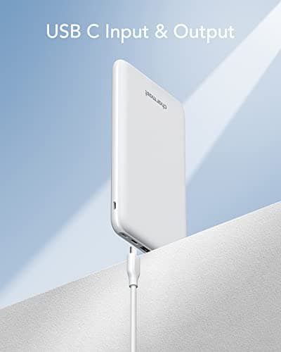Charmast 26800mAh Power Bank, Portable Charger USB C Powerbank Ultra Slim Battery with 3 Input and 4 Output Compatible with iPhone Samsung Huawei Xiaomi Honor Smartphone Tablet (White) — view 6
